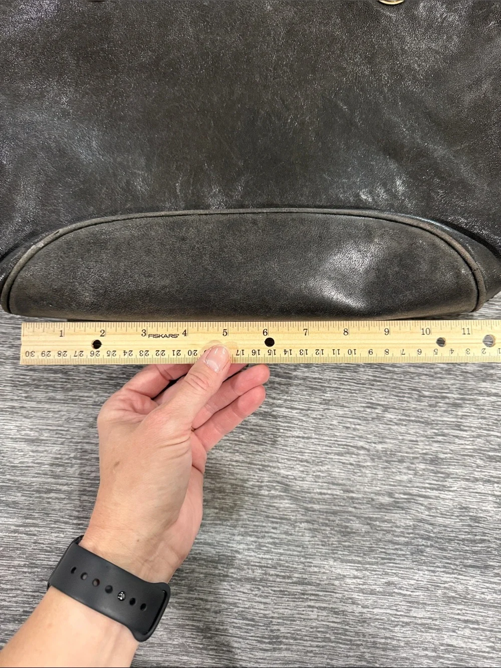 Michael Kors Black Tote with Beige Straps